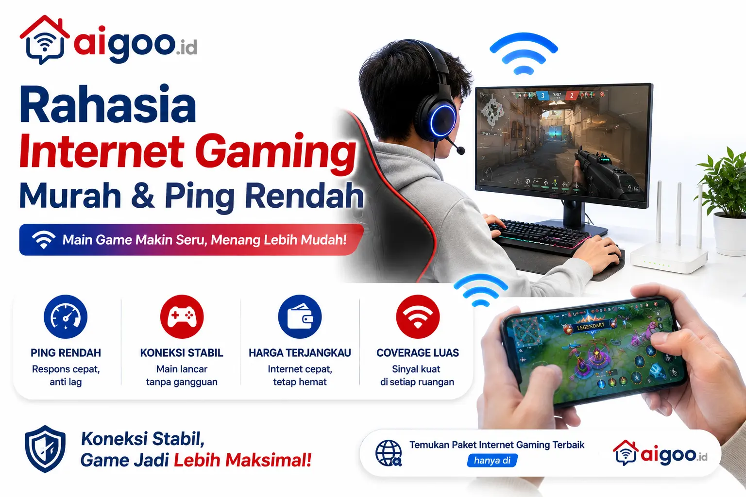 Bye-Bye Lag! Rahasia Internet Gaming Murah & Ping Rendah